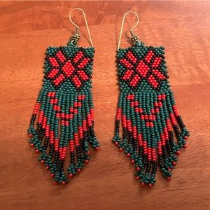 Handmade Seed Bead Earrings